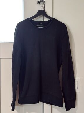 Reigning Champ Black Midweight Crewneck Sweater